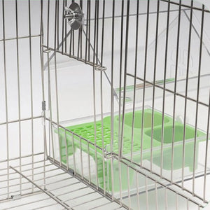 ABS Bird Feeder Prevent Scattering Bird Feeding Bowl Hanging Multifunction Bird Bath Parakeets Bathtub Bird Cage Accessories