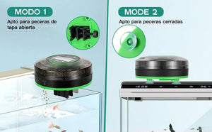 Aquarium Automatic Food Dispenser Automatic Fish Feeder USB Rechargeable Auto Fish Food Dispenser with Timer LCD Display