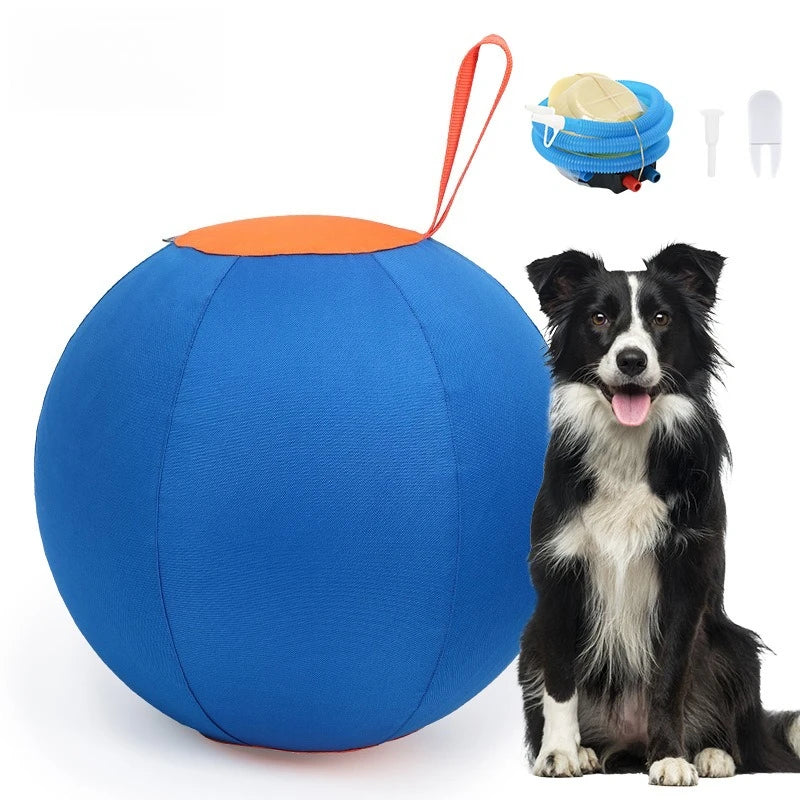 Dog Play Inflatable Big Ball Large Dog Playing Throw Interactive Training Ball Relieve Boredom Grab Fun Pet Dogs Toys Supplies