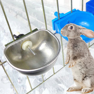 10pcs Rabbit Breeding Equipment Anti scratch Stainless Steel Nipple Drinking Water Bowl Rabbit Breeding Equipment Rabbit Drinker