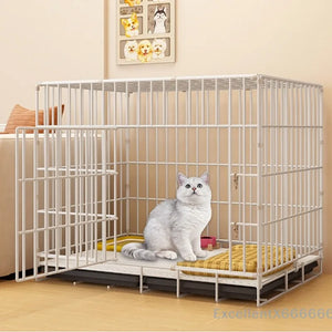 Large Space House For Dogs Pet Supplies Pet Villa Dog Cage With Toilet Tray Puppy House Iron Mesh Dog Cage Indoor Duplex Luxury