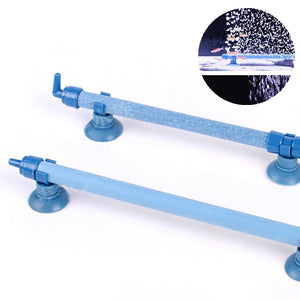 Aquarium Air Pump Fresh Air Stone Diffuser Tube Fish Tank Extendable Wall Air Pipe Suction Cup Fixed Waterscape Bubble Diffuser