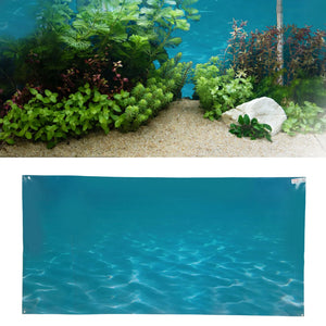 Fish  Background Sticker PVC Self Adhesive 3D Sea Pattern Aquarium Poster Decoration Fish  Decorative Picture