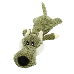 Dog Sounding Toy Molar Training Decompress Interactive Bite Resistant animal Shape Plush Toys Pet Dog Toy