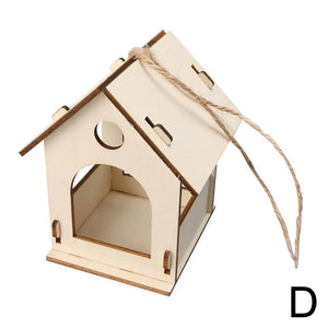 Bird Houses For Outside,Outdoor 5 Hole Bird House Room For 5 Bird Families Bluebird Finch Hanging Birdhouse For Garden