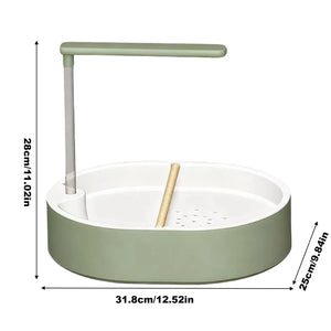 Bird Bath Quiet USB Pump Anti-Splash Indoor Bird Shower for Cage for Finch Lovebird Conure Canary Cockatiel Parakeet Cockatoo
