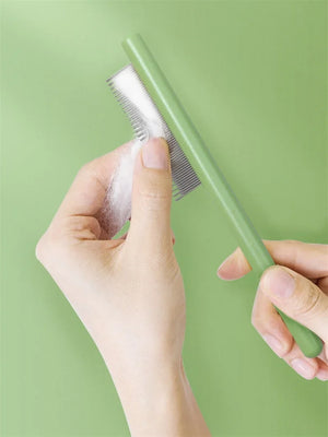 Cat Comb, A Pet Hair Combing Tool, With Dense Teeth, Removes Loose Hair And Fleas, And Massages The Skin