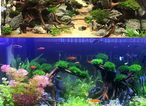 Fish Tank Landscaping Wood Water Plant Root Driftwood Tree Aquatic Plants Aquarium Grass Decorations Accessories (No Moss)