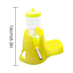 Hamster Water Feeder Small Animal Automatic Dispenser Drinking Water Bottle Bowls Dish with Food Container for Guinea Pig Rat