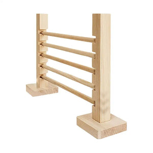 Rabbit Jump Hurdle Bar Adjustable Height Wood Hurdle Bar Obstacle Game for Rabbit Pet Bunny Jump Running Training toys