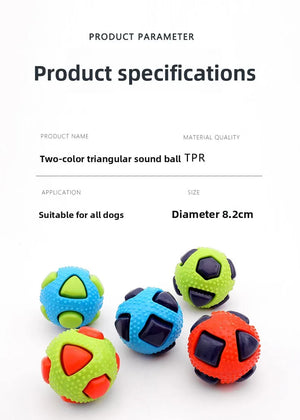Pet Dog Toy Ball, Grinding Teeth, Biting and Relieving Boredom Tool, Durable and Indestructible, Dog Specific Interactive Toy