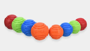 Bouncy Rubber Ball for Pet Dog, Solid Ball, Resistance to Chew Toys, Outdoor Throwing for Dogs