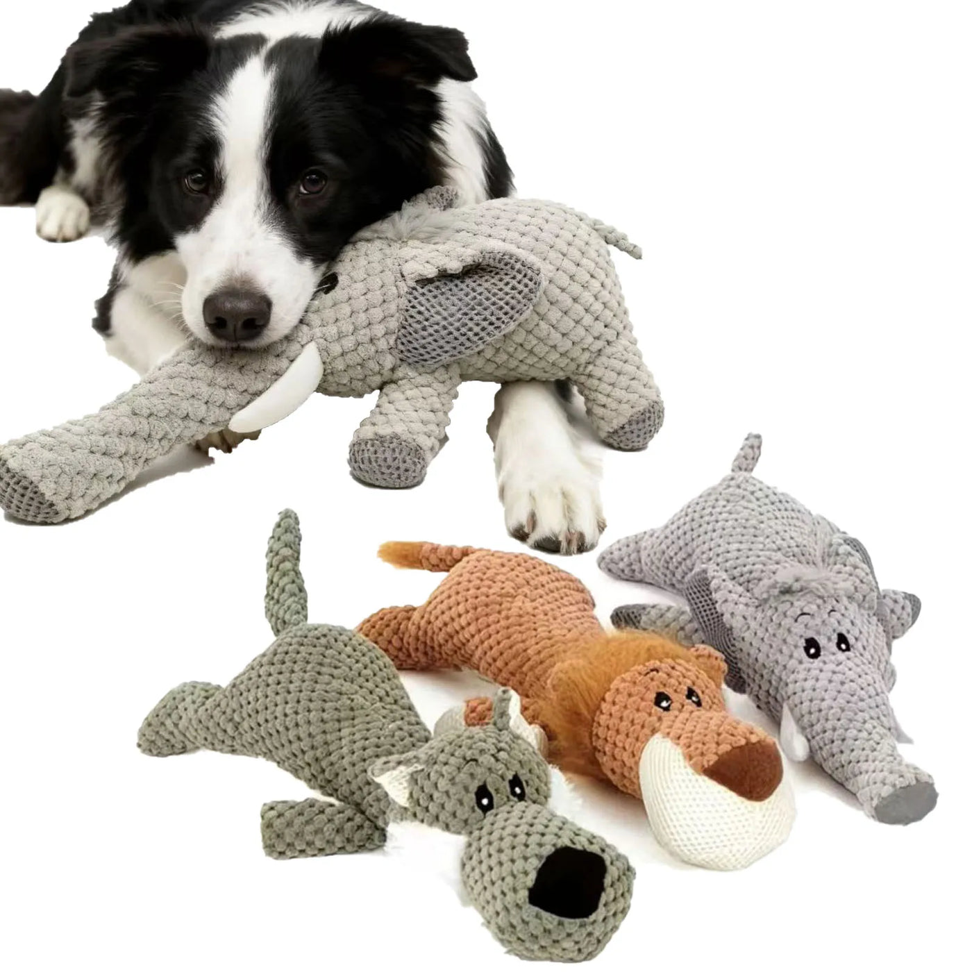 Dog Sounding Toy Molar Training Decompress Interactive Bite Resistant animal Shape Plush Toys Pet Dog Toy