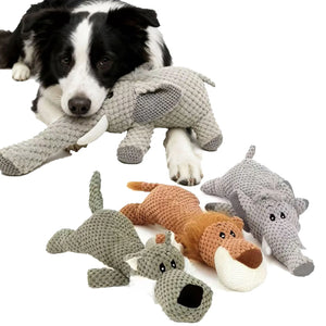 Dog Sounding Toy Molar Training Decompress Interactive Bite Resistant animal Shape Plush Toys Pet Dog Toy