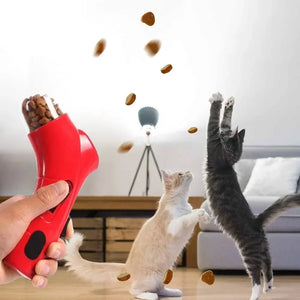 Dog and Cat Snack Dispenser Portable Interactive Training Tool with Aerodynamic Treat Durable Bite Resistant Large Capacity Snac