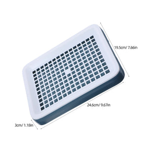 Rabbit Litter Box Square Design For Small Animals Separation Urine Poop Durable Plastic Easy Clean Portable Toilet Trainer