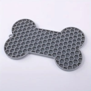 Dog Slow Food Pad Bone Silicone Pet Licking Pad Mat Placemats Pet Supplies Feeding Dog Cats Dogs Supplies