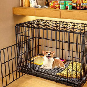 Large Space House For Dogs Pet Supplies Pet Villa Dog Cage With Toilet Tray Puppy House Iron Mesh Dog Cage Indoor Duplex Luxury