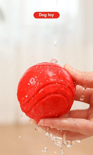 Durable Bouncy Dog Toy for Pets Chew Proof Rubber Ball S to L Size Training Interactive Chew Resistant Molar Ball