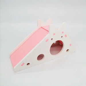 Hamster Slide Toy Pet House Villa Cage Ladder Exercise Toy for Hamster Mouse Rat Guinea Pig Assembled Hamster