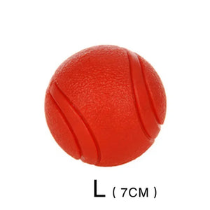 Durable Bouncy Dog Toy for Pets Chew Proof Rubber Ball S to L Size Training Interactive Chew Resistant Molar Ball
