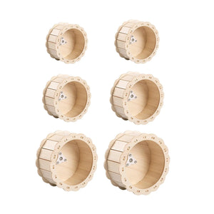 Hamster Wooden Running Wheel Quiet Hamster Toys Exercise Wheel Treadmill for Small Animals Rat Gerbils Chinchilla Syrian Hamster