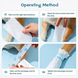 Dog Outdoor Disposable Foot Cover Dirt Resistant Wear-resistant Waterproof All Dogs Pet Shoes
