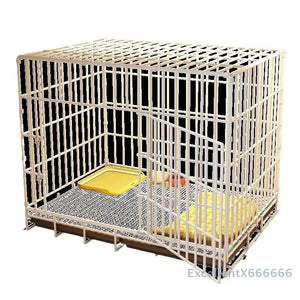 Large Space House For Dogs Pet Supplies Pet Villa Dog Cage With Toilet Tray Puppy House Iron Mesh Dog Cage Indoor Duplex Luxury