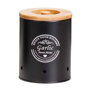 Vegetables Storage Bin Fresh Vegetable Keeper with Bamboo Lid and Handle Kitchen Organization Storage Jar for Counter Restaurant