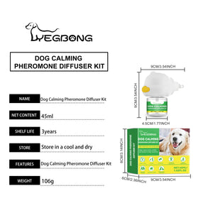 Dog Emotion Diffuser Set for Anxiety Relief Home Environment Stress Care Kit to Effectively Reduce Dogs' Pressure