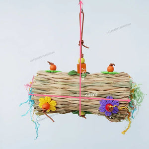 Bird Shredding Toys Wooden Blocks Colorful Parrot Chewing Foraging Hanging Toy for Parakeets Love Birds Budgies