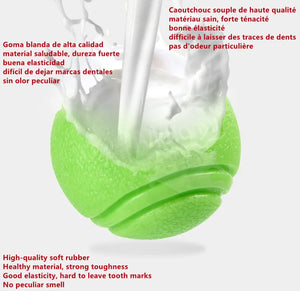 Bouncy Rubber Ball for Pet Dog, Solid Ball, Resistance to Chew Toys, Outdoor Throwing for Dogs