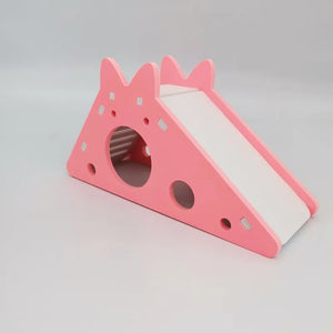Hamster Slide Toy Pet House Villa Cage Ladder Exercise Toy for Hamster Mouse Rat Guinea Pig Assembled Hamster