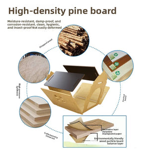 New wooden dog house and cat house, pet windowed dog house, detachable pet cabin, high-density Osson board, with iron doors