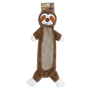 Bite Resistant Rabbit Fur Plush Dog Toy Durable Linen Squeaky Toy for Puppies and Medium Dogs with Soft Burlap and Rabbit Hair