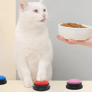 Dog Communication Buttons Voice Recording Button for Pet Training Buzzer Record Playback Funny Gift for Talking Pet