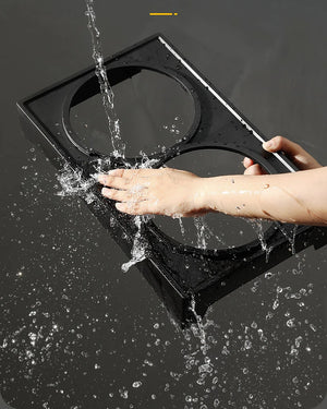 Dog Double Elevated Bowls Stand 3 Adjustable Height Pet Slow Feeding Dish Bowl Medium Big Dog Elevated Food Water Feeders Table