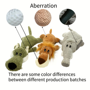 Dog Sounding Toy Molar Training Decompress Interactive Bite Resistant animal Shape Plush Toys Pet Dog Toy