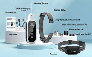 800m Digital Dog Training Collar Waterproof Rechargeable Remote Control Pet with LCD Display for All Size Shock Vibration Sound