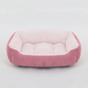 Bed for Dog Cat Pet Square Plush Kennel Medium Small Dog Sofa Bed Cushion Pet Calming Dog Bed House Pet Supplies Winter