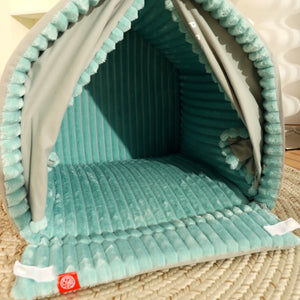 HOOPET  Closed Dog House Winter Windproof Nest for Dogs Cats with Door Curtain Outdoor Portable Cat Tent  Dog Villa Sleep Kennel