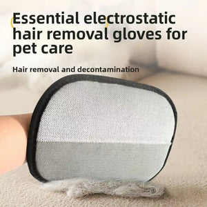 Dog Brush Removes Pet Hairs Pet Electrostatic Hair Removal Gloves Comb for Dog Cat Hair Cleaning Grooming Two-way Bristles Home
