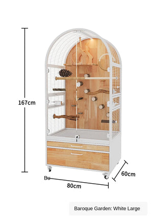 Hot Selling Indoor Stylish Breathable Removable Bird Cage Breeding Durable Wooden Bird House Suitable For All Kinds Of Birds