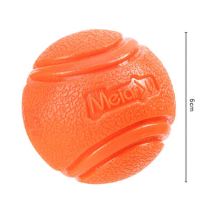 Bouncy Rubber Ball for Pet Dog, Solid Ball, Resistance to Chew Toys, Outdoor Throwing for Dogs