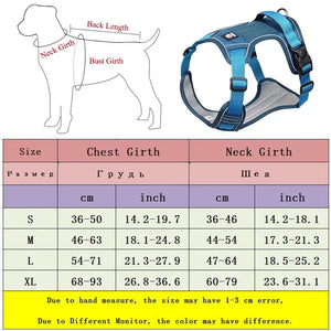 Pet Dog Harness Reflective Adjustable German Shepherd Outdoor Training Vest Wear-resistant And Explosion-proof Shock Harnesses