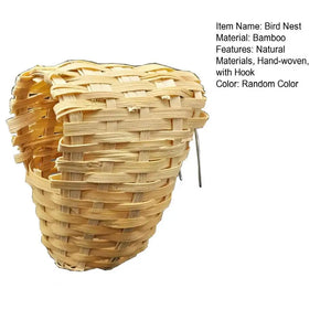 Bird Sleeping Nest  Durable Pet Bird Breeding Bamboo Nest  Fine Workmanship Bird Breeding House