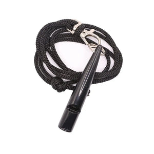 Dog Training Whistle with Lanyard - Black, Professional Obedience Training Tool, Easy to Use for Dogs of All Breeds