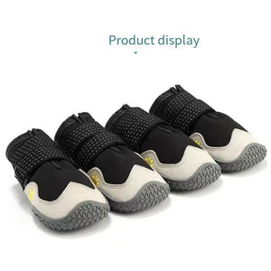 Dog Shoes for Large Size Dogs Waterproof Medium Large Dog Boots for Hot Pavement Winter Snow Hiking Breathable Elastic
