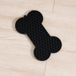 Dog Slow Food Pad Bone Silicone Pet Licking Pad Mat Placemats Pet Supplies Feeding Dog Cats Dogs Supplies