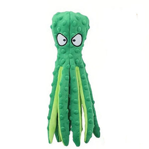 Dog Vocal Toys Octopus Non-stuffed Soft Plush Toy Puppy Educational Teething Chew Toys Pet Supplies for Small Medium Dogs